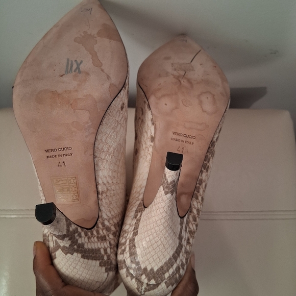 Paris Texas Python Embossed Leather Ankle Boots Size Uk 41/ US 11 - Picture 7 of 9